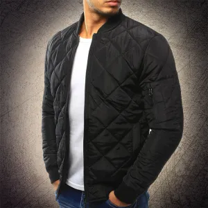 Timeless Men's Solid Color Bomber Jacket