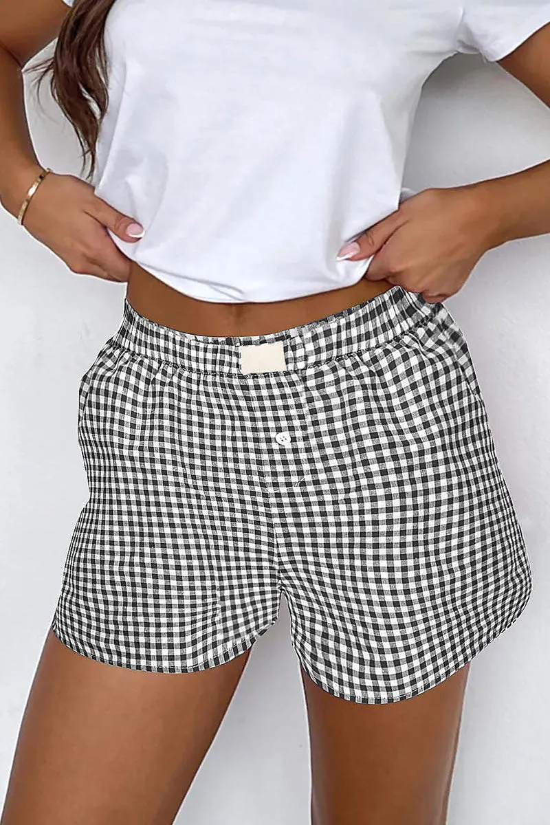 TNF4184 Checkered Casual Shorts