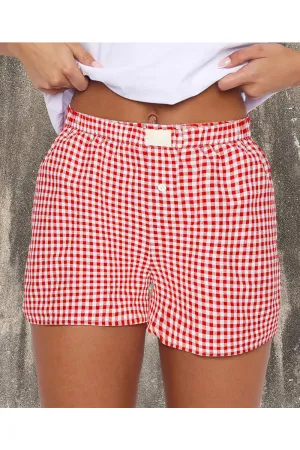 TNF4184 Checkered Casual Shorts