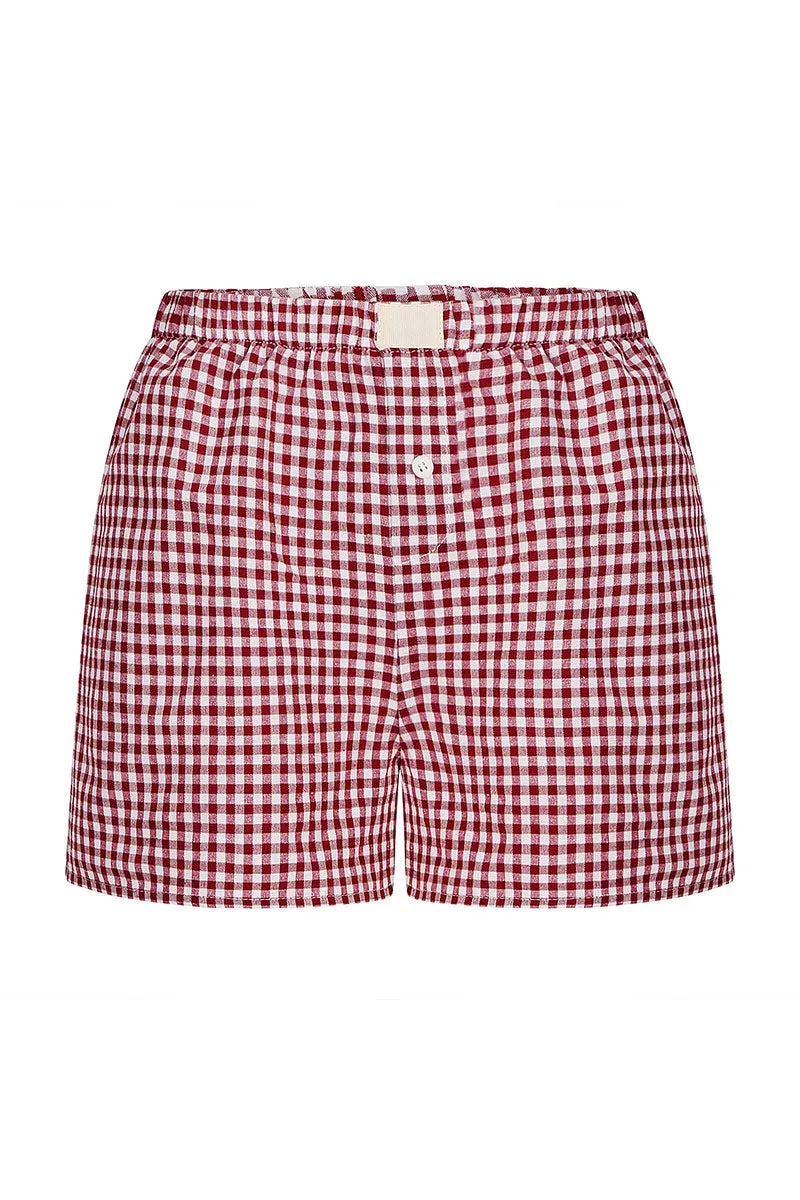 TNF4184 Checkered Casual Shorts
