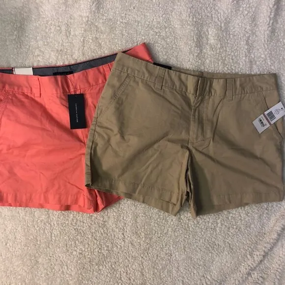 Tommy Hilfiger Womens Chino Shorts bundle, both NWT!!! Size 12