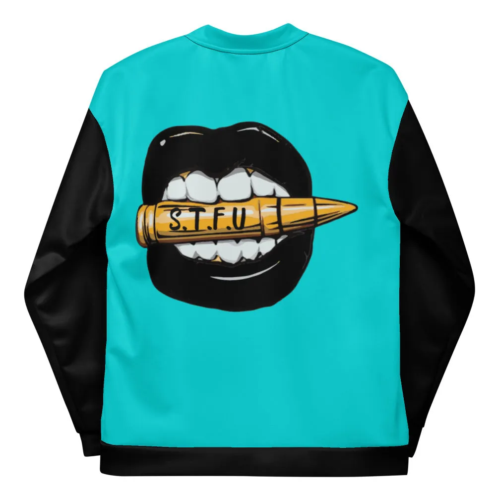 Tony Trixx Chicago Unisex Bomber Jacket - Dark Turquoise