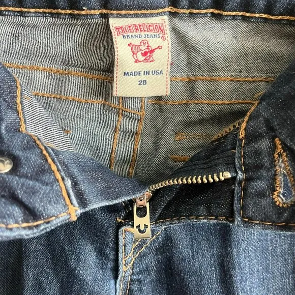 True Religion Women's Dark Wash Skinny Jeans Size 28 Style WLH599X96