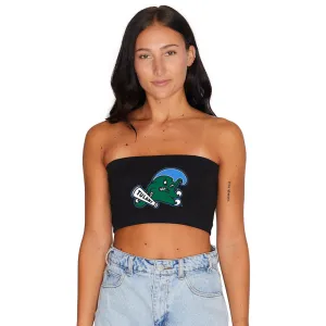 Tulane Black Bandeau Top