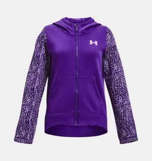 Under Armour Girls' UA Rival Fleece Full-Zip Hoodie