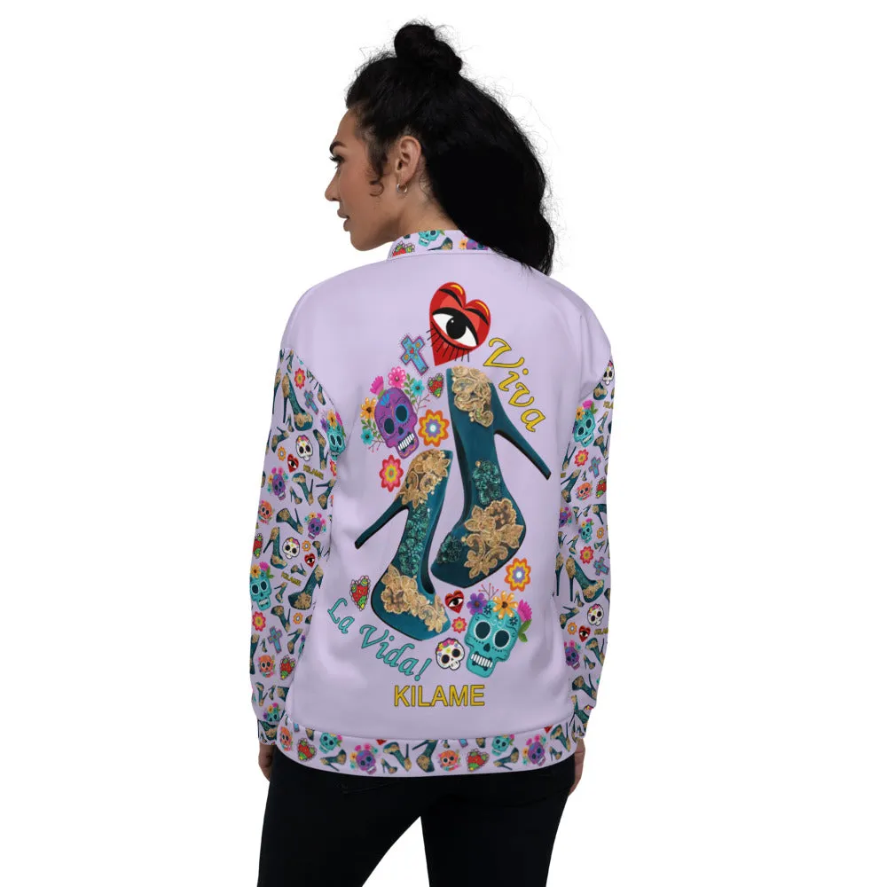 Unisex Bomber Jacket 'Viva la vida'