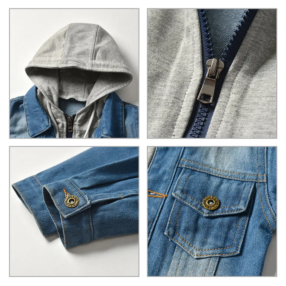 Unisex Denim Hooded Jacket (2 Colours)