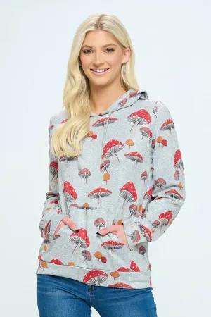 Unisex Grey Amanita Hoodie