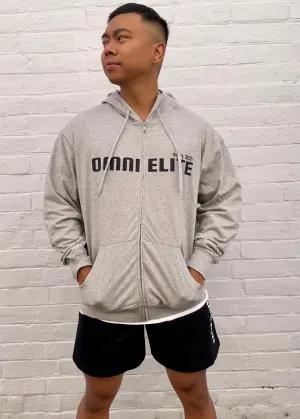 UNISEX LIGHT WEIGHT COTTON HOODIE in MARBLE GREY
