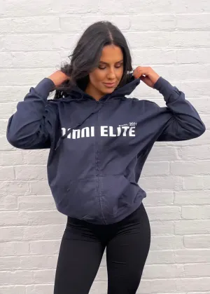 UNISEX LIGHT WEIGHT COTTON HOODIE in NAVY