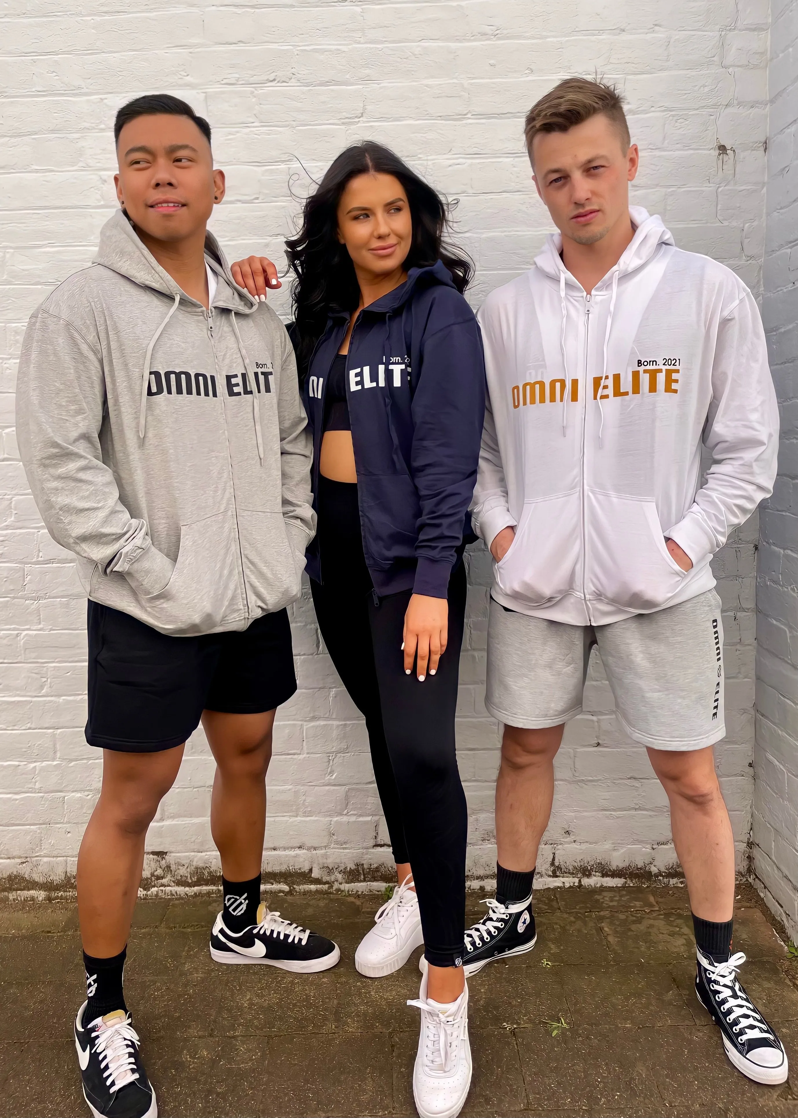UNISEX LIGHT WEIGHT COTTON HOODIE in NAVY