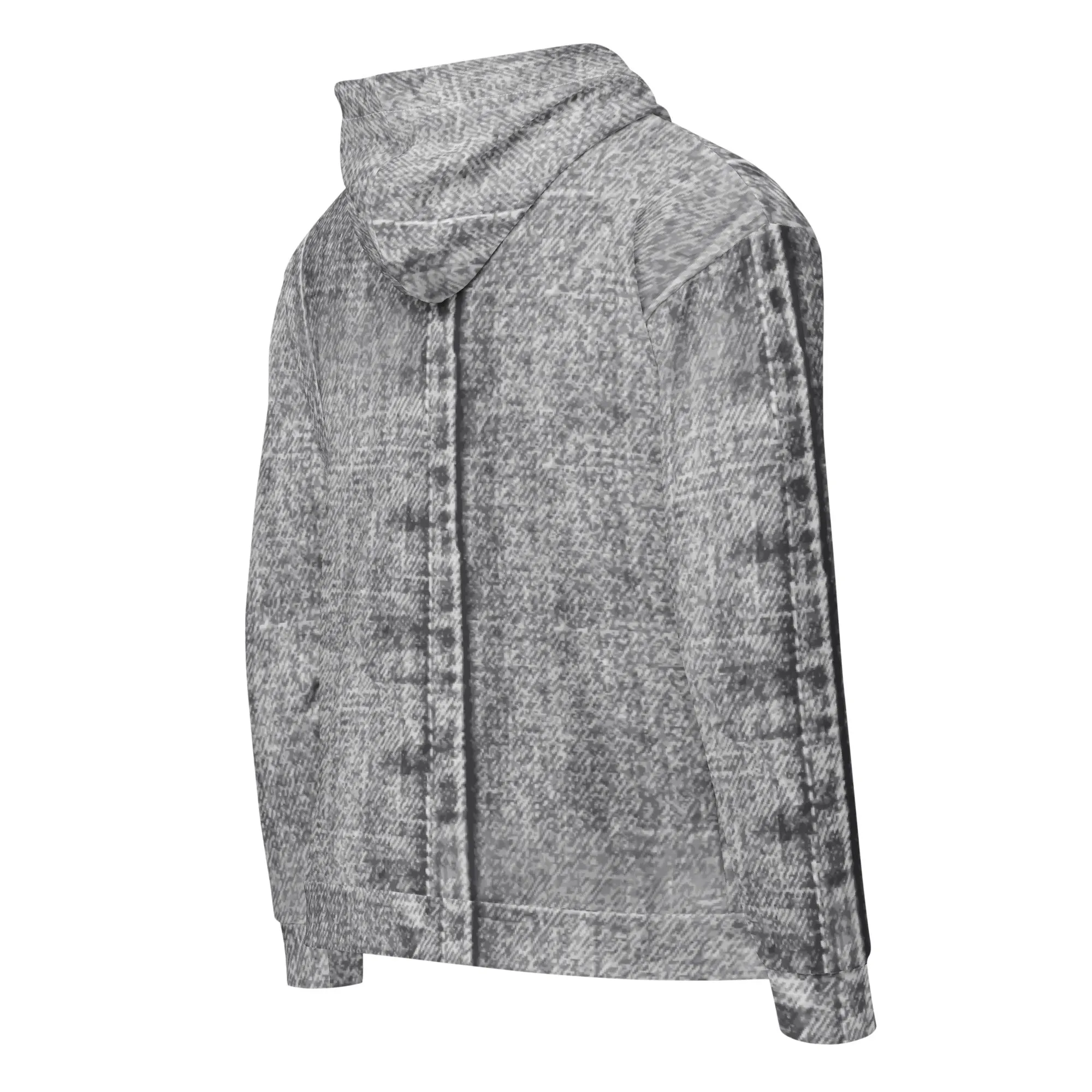 Unisex zip hoodie Denim Black