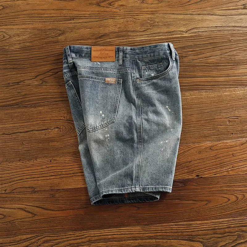 UrbanFlex Spray Painted Denim Shorts