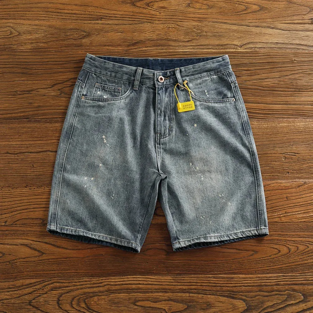 UrbanFlex Spray Painted Denim Shorts