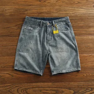 UrbanFlex Spray Painted Denim Shorts