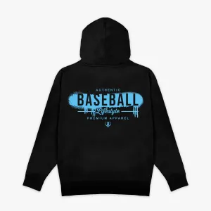 Vandal Hoodie - Black/Light Blue