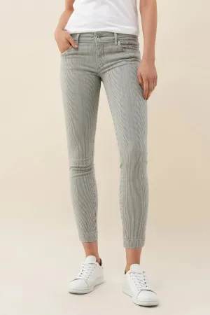 VAQUEROS PUSH UP WONDER CAPRI A RAYAS