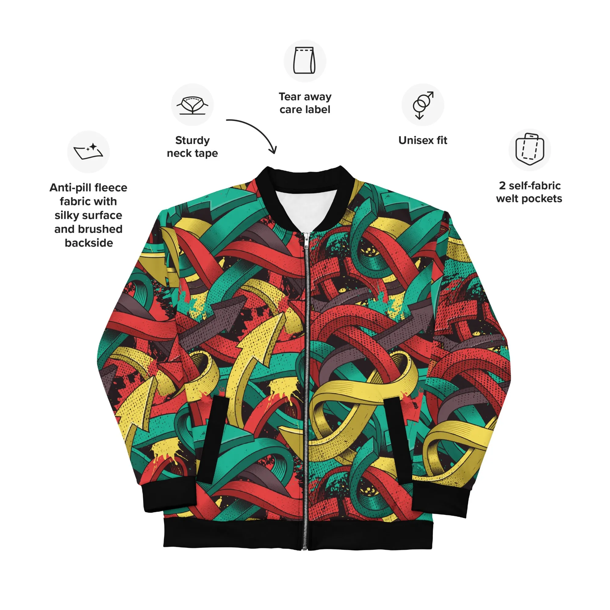 Vector Arrow Bomber Jacket
