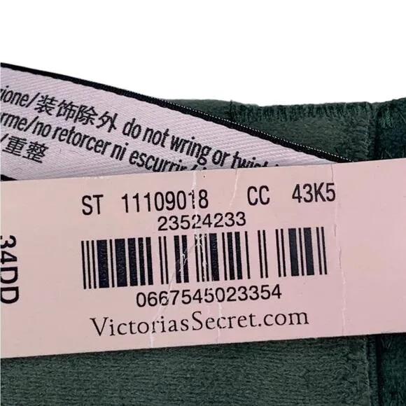 Victoria's Secret NWT Dream Angels Floral Lace High-Neck Satin Lace Bra 34DD