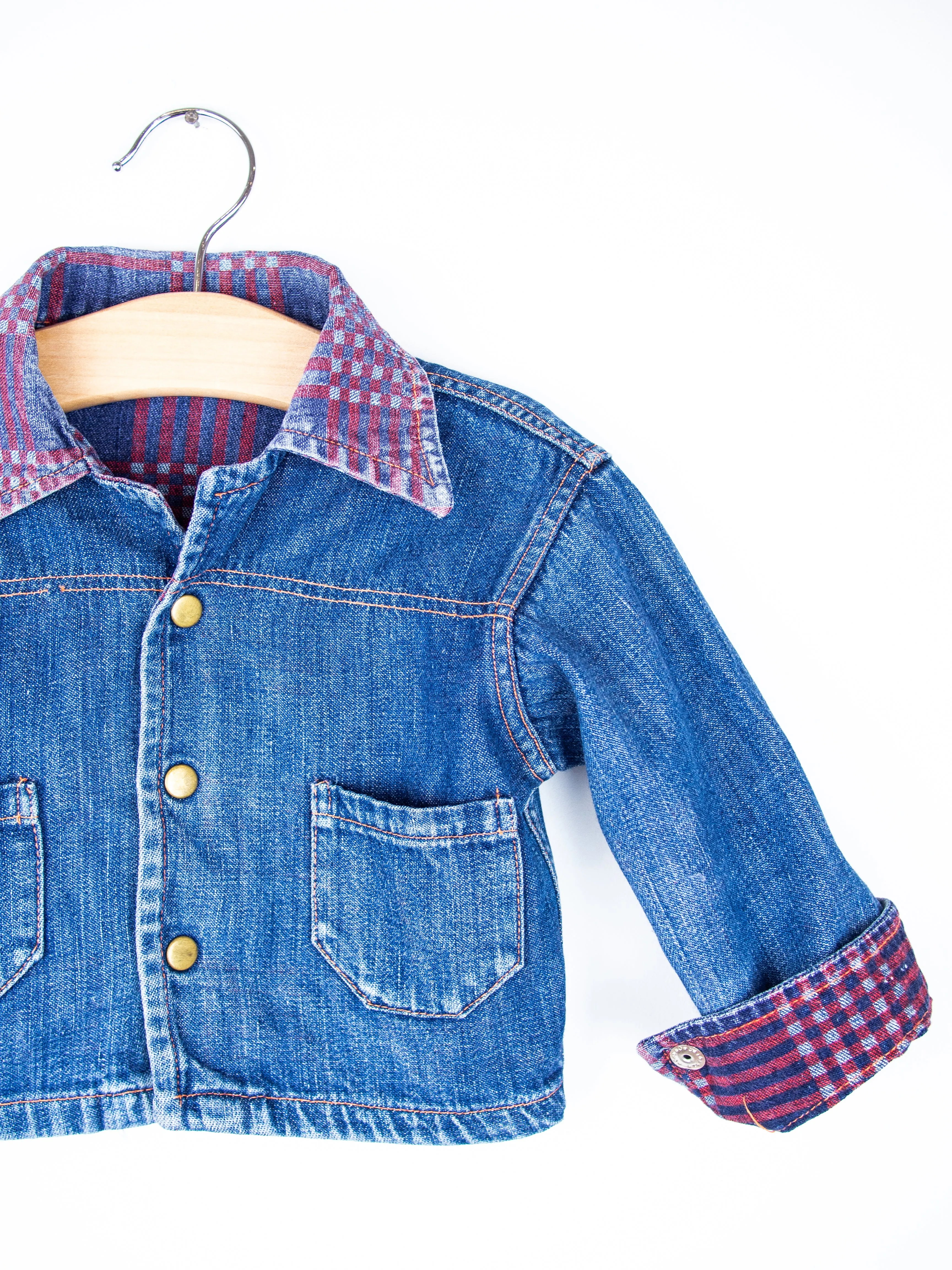 Vintage Denim Chore Jacket - Age 9 months