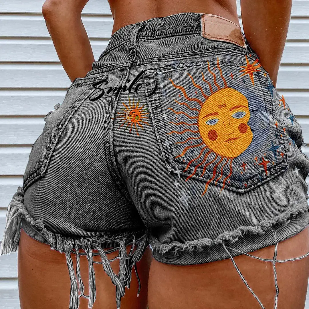 Vintage Denim Shorts for Women - Casual Style