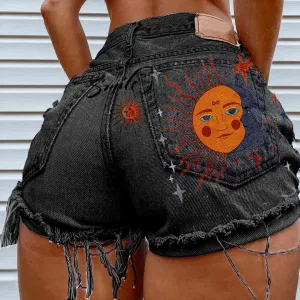 Vintage Denim Shorts for Women - Casual Style
