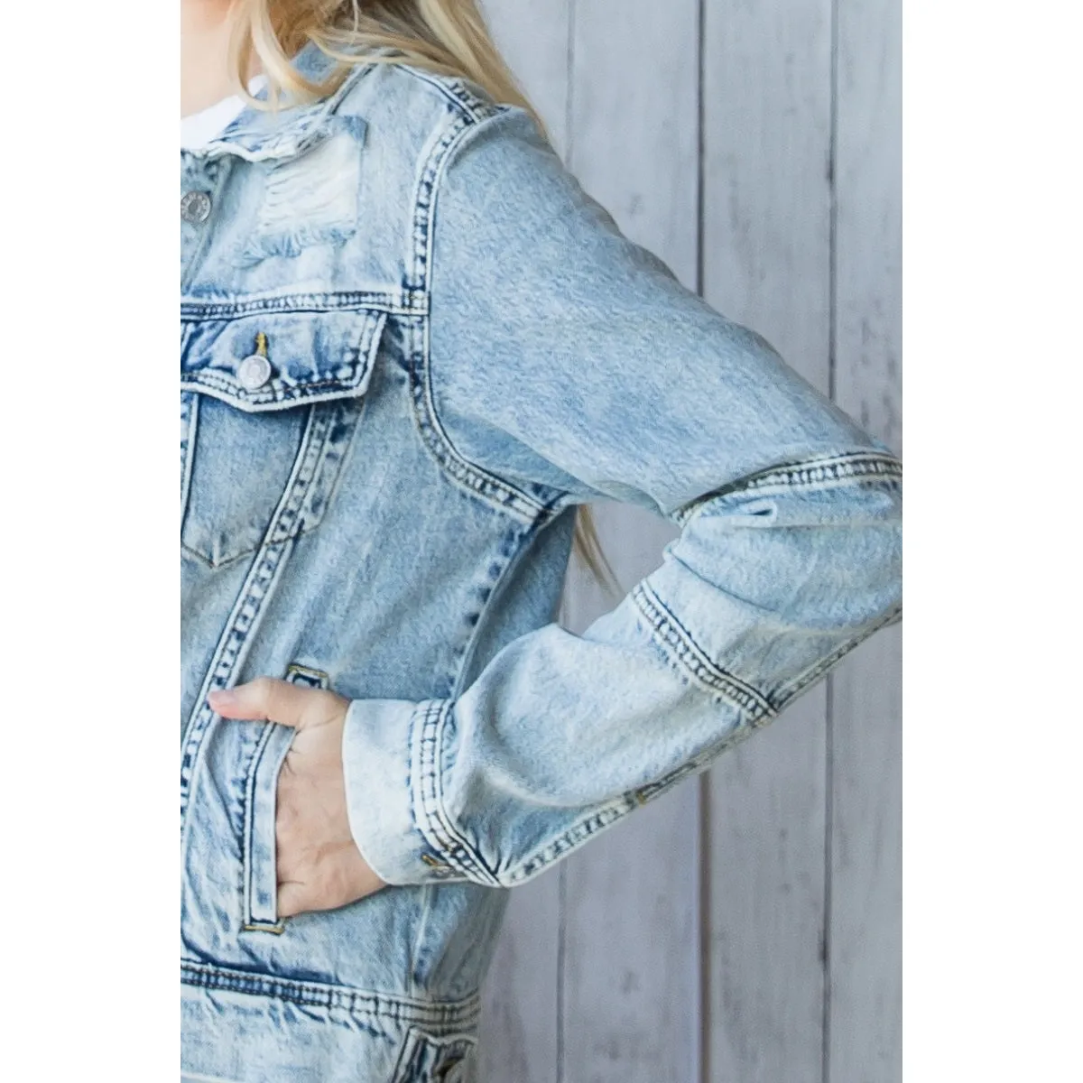 Vintage Washed Denim Jacket *