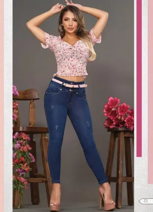 W-154 100%  Authentic Colombian Push Up Jeans