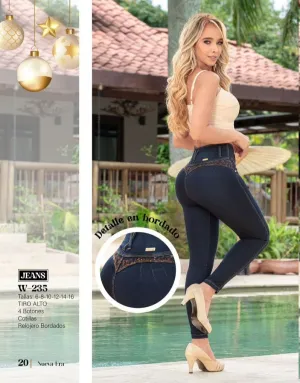 W-235 100% Authentic Colombian Push Up Jeans