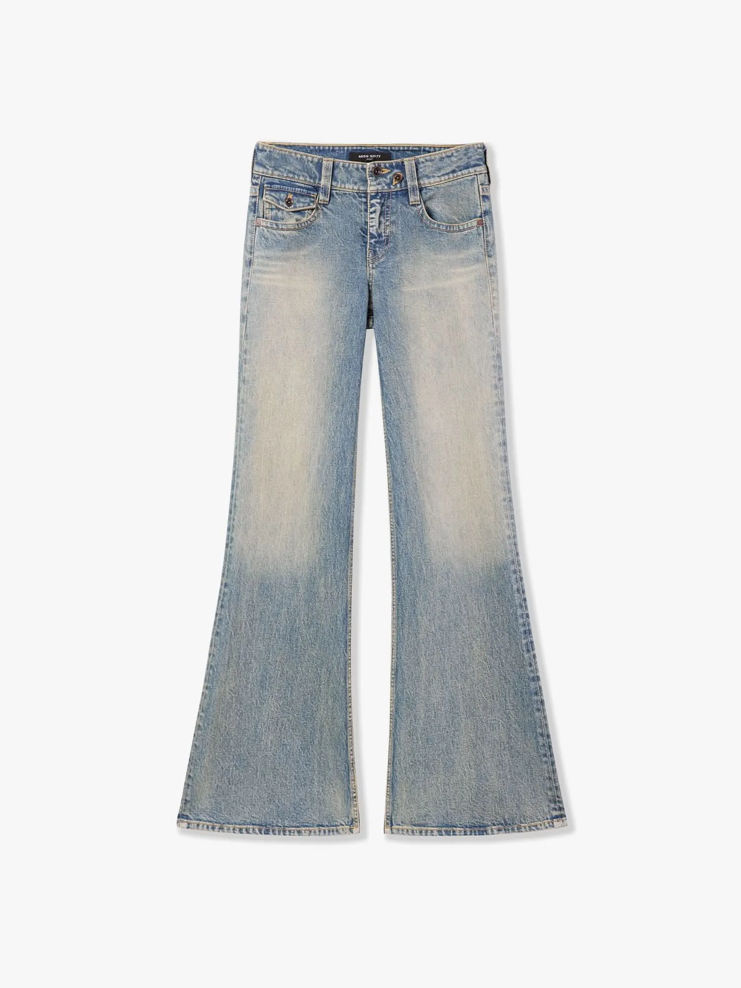 Washed Flared Jeans