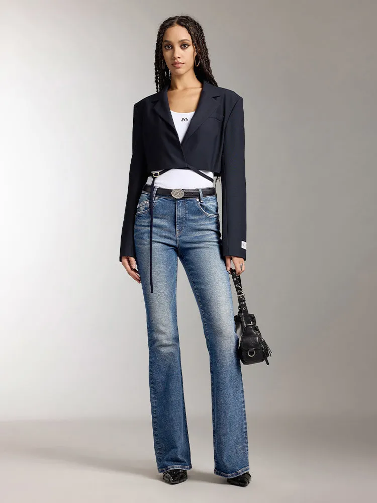 Washed Flared Jeans