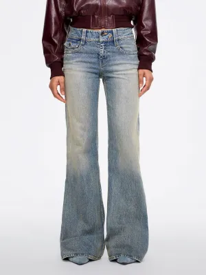 Washed Flared Jeans