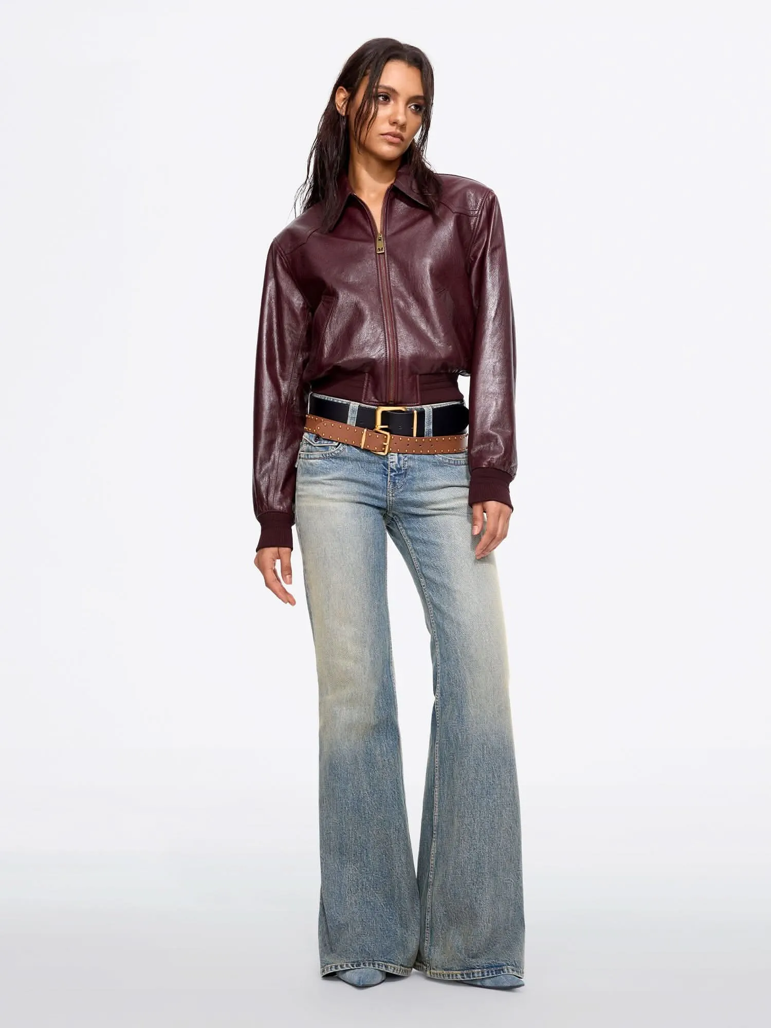 Washed Flared Jeans