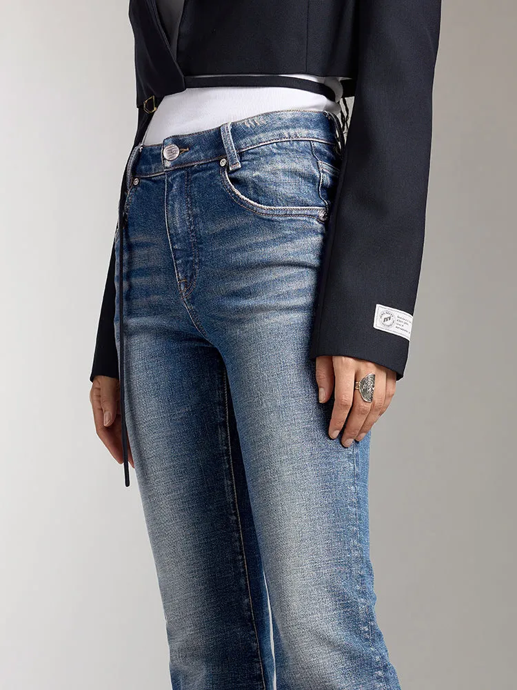 Washed Flared Jeans