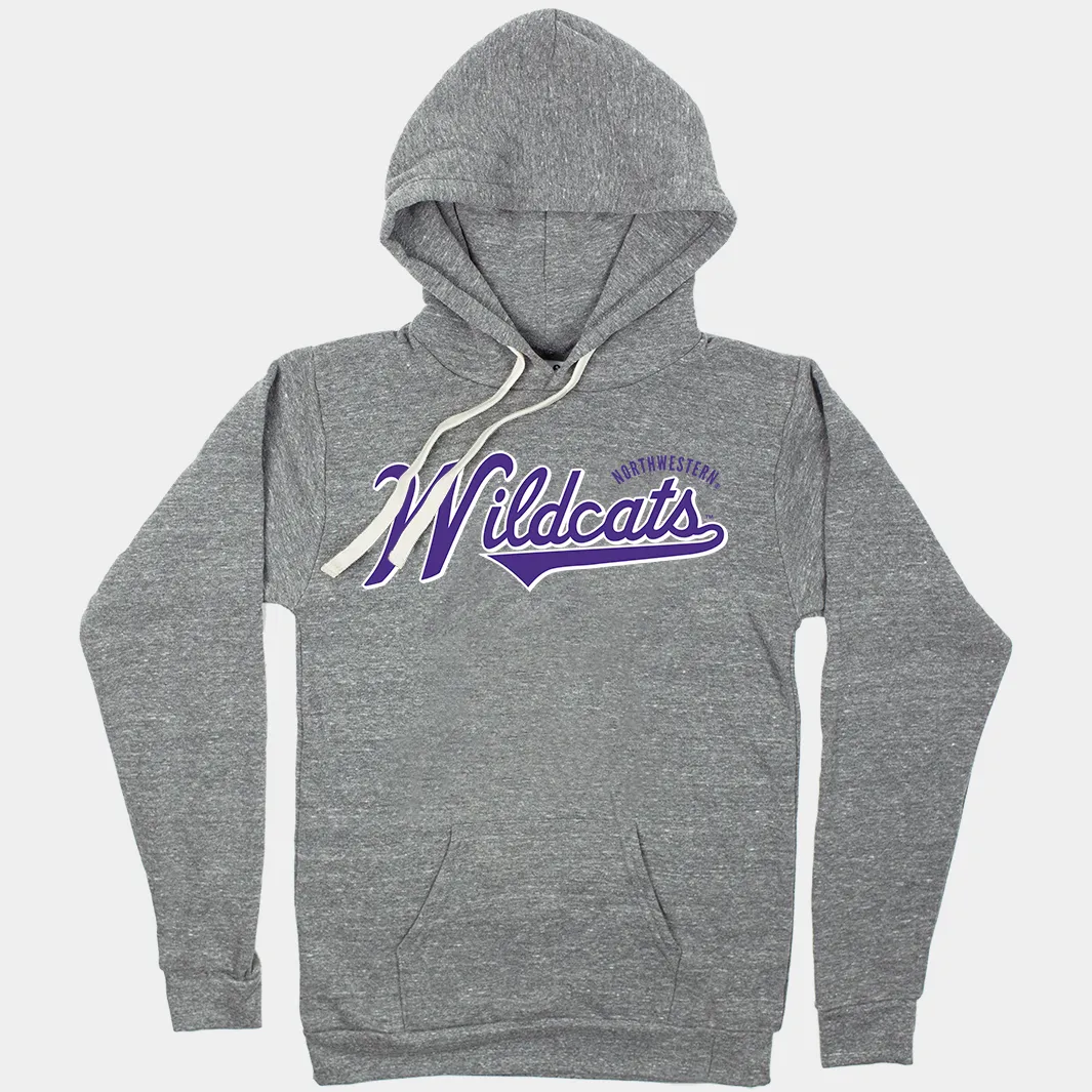 Wildcats Baseball Script Hoodie