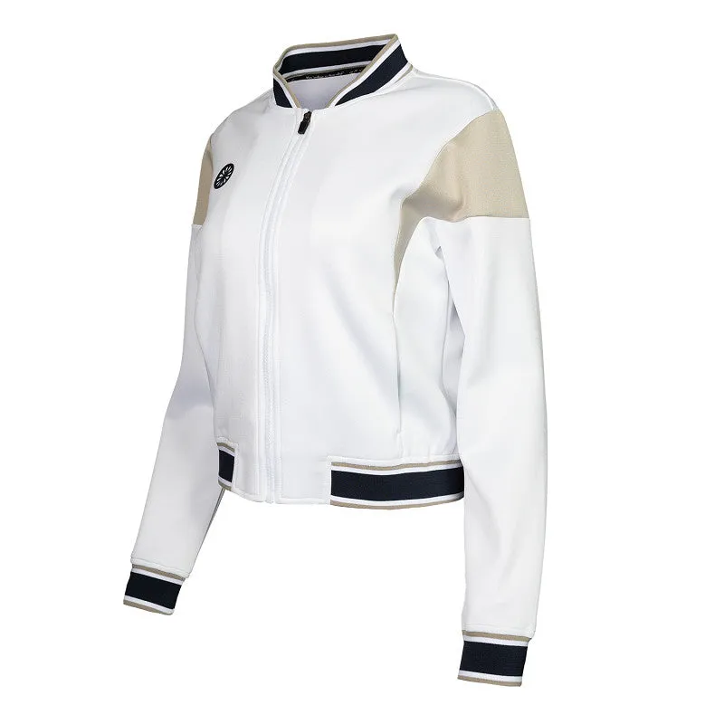 Women pique bomber jacket