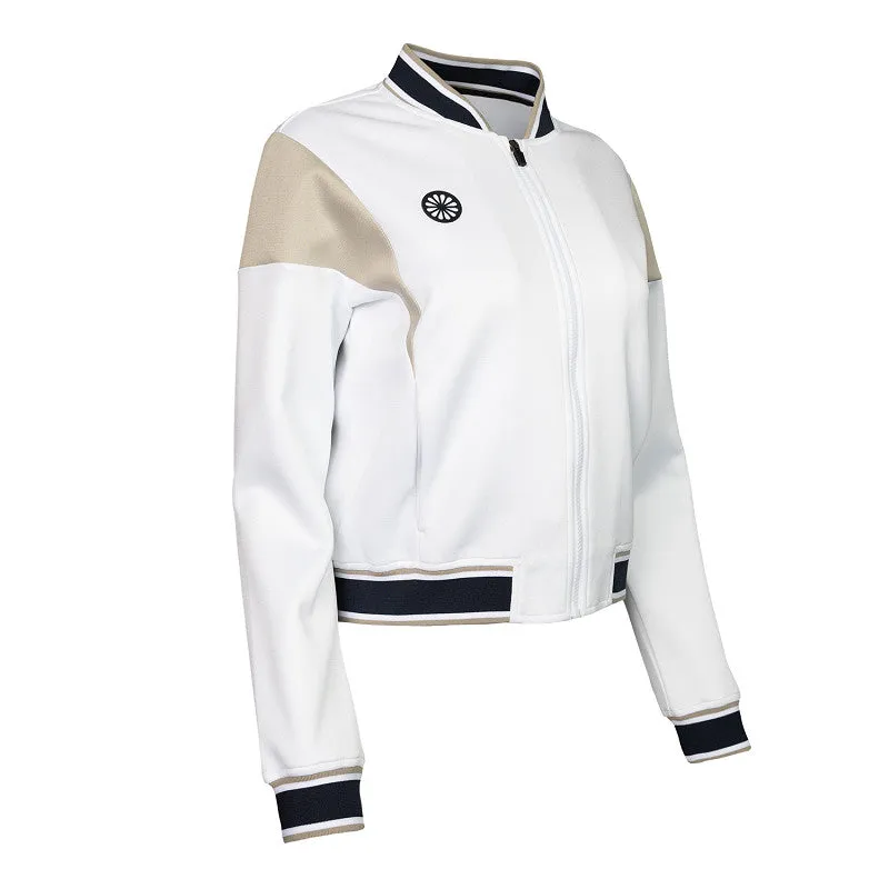 Women pique bomber jacket