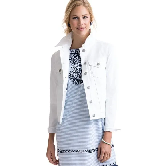 Women White Solid Jacket