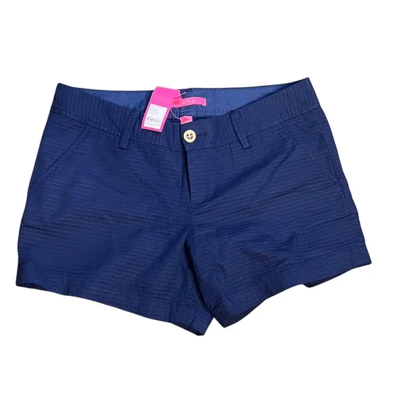 Women's Lilly Pulitzer Callahan Navy Blue Shorts Size 8 NWT