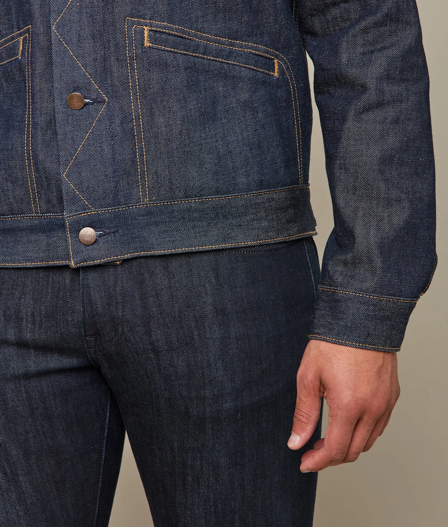 Wrangler x Lucchese Men's Denim Jacket :: Dark Wash Denim