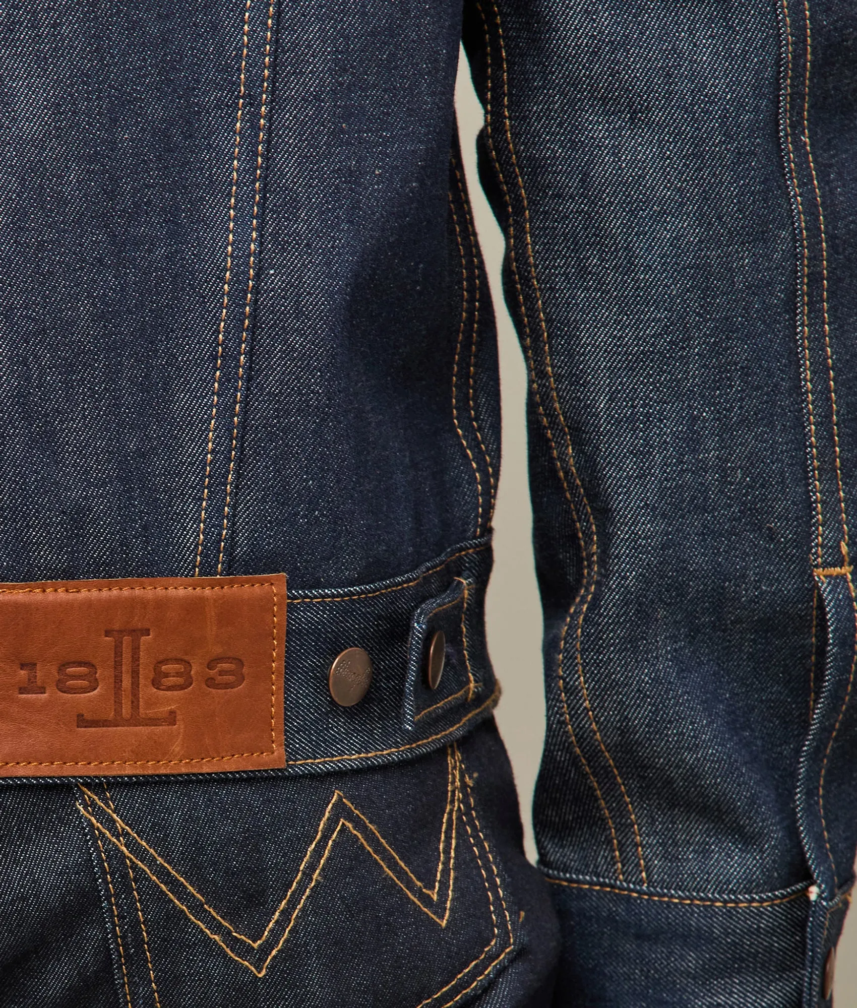 Wrangler x Lucchese Men's Denim Jacket :: Dark Wash Denim