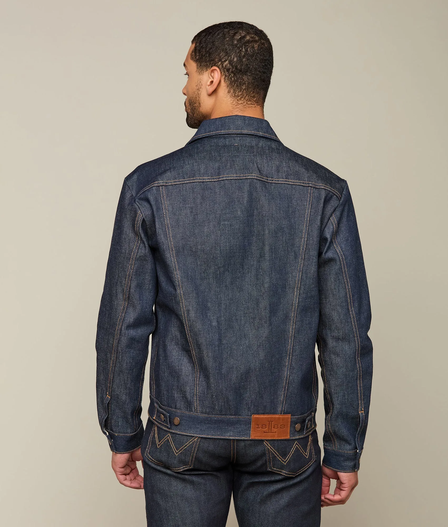 Wrangler x Lucchese Men's Denim Jacket :: Dark Wash Denim