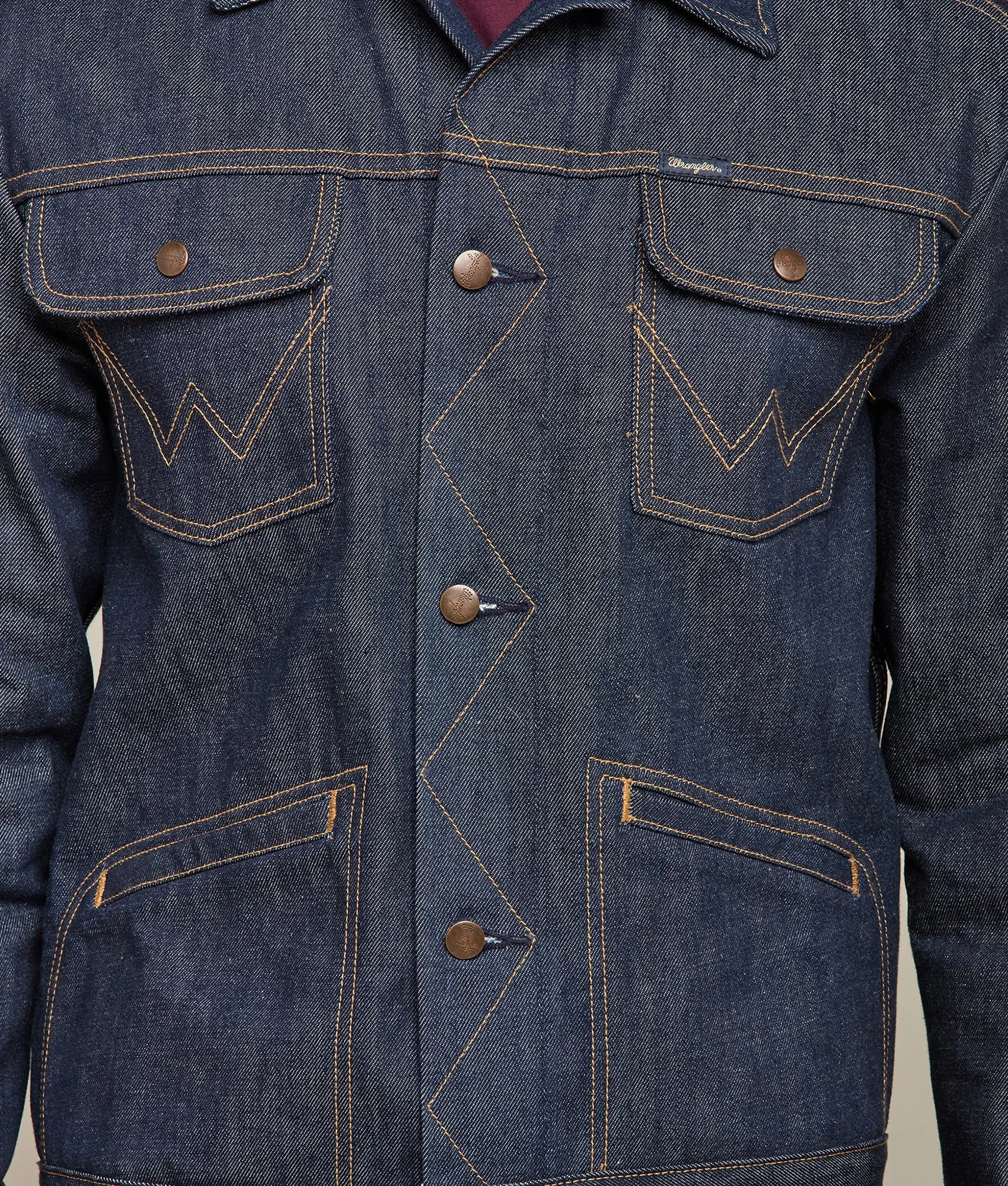 Wrangler x Lucchese Men's Denim Jacket :: Dark Wash Denim