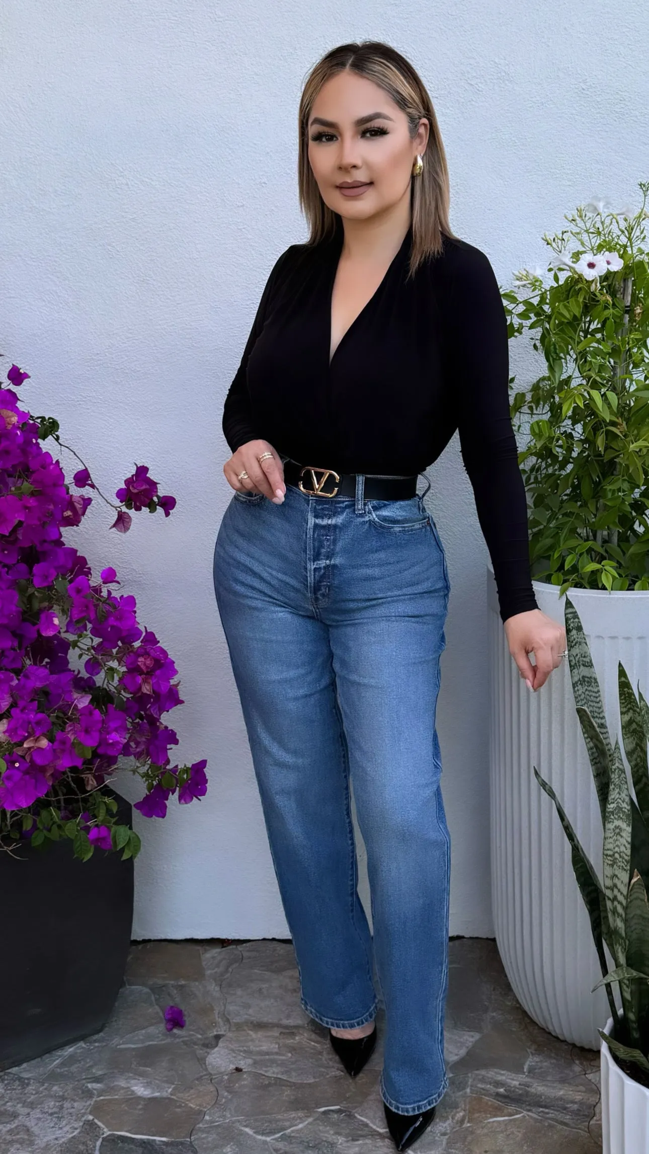 WV17933RS-M SUPER HIGH RISE DAD JEANS