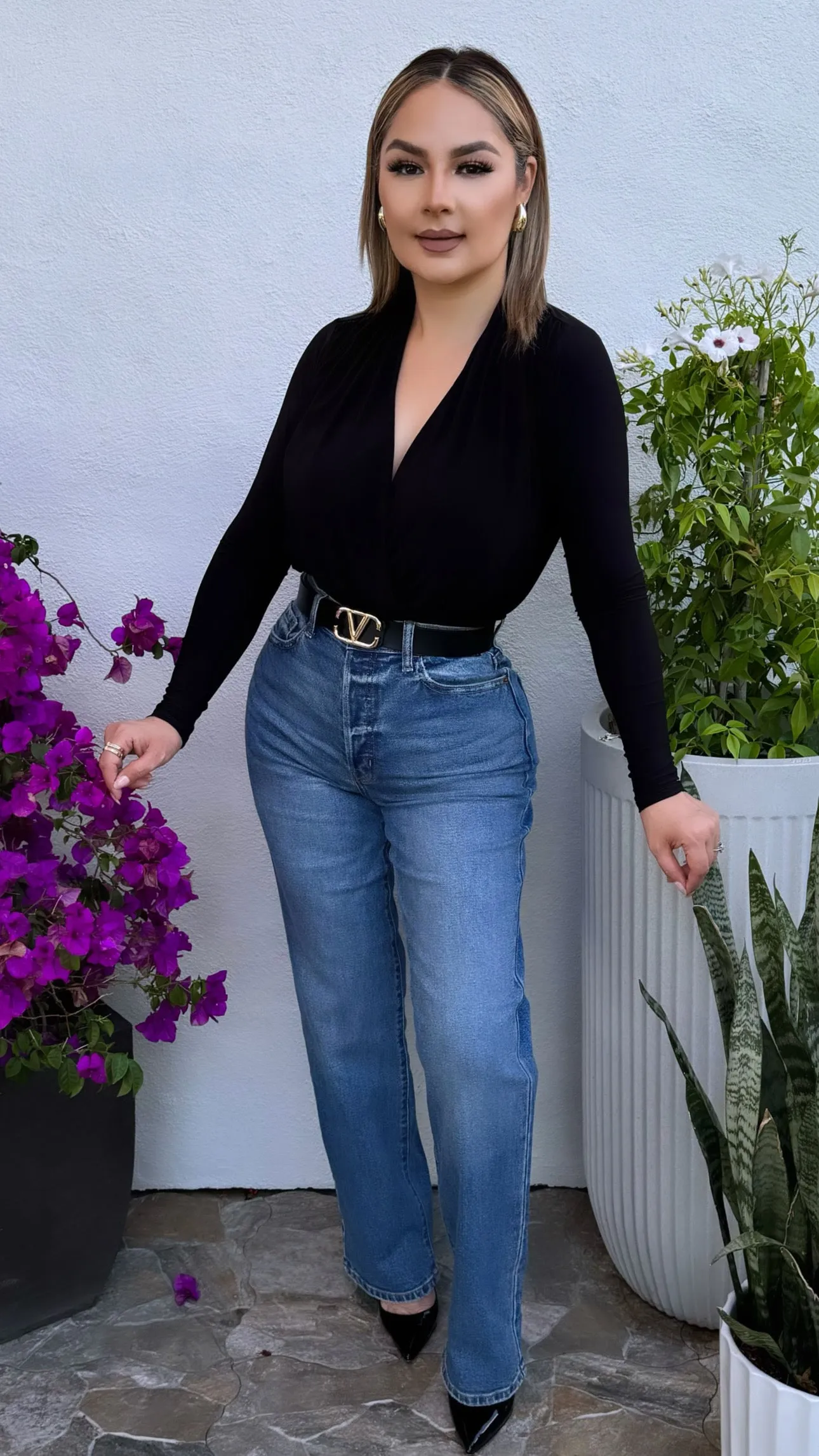 WV17933RS-M SUPER HIGH RISE DAD JEANS