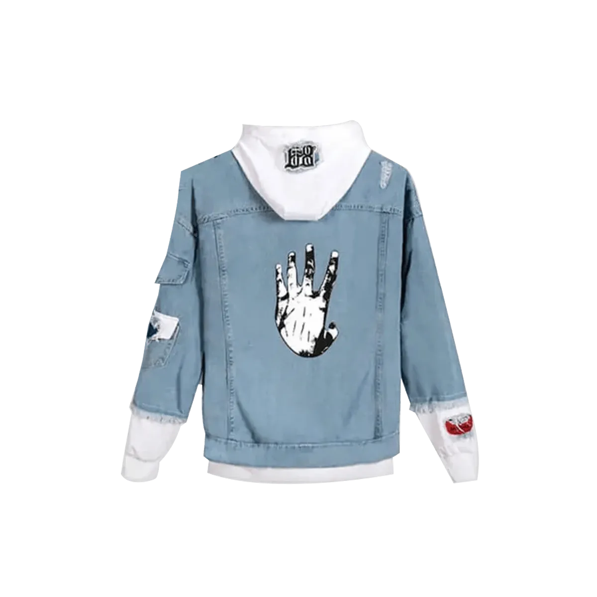 Xxxtentacion Printed Blue Denim Jacket