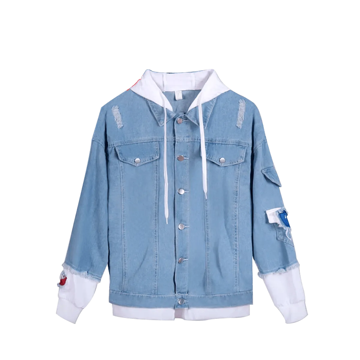Xxxtentacion Printed Blue Denim Jacket