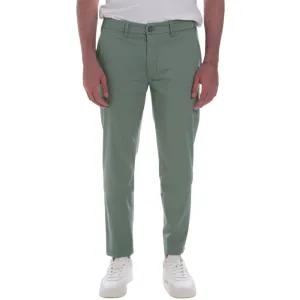 Yes Zee Green Cotton Jeans & Pant